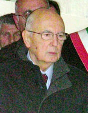 il presidente Giorgio Napolitano