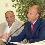 cersosimo Domenico Cersosimo durante l'incontro coi precari