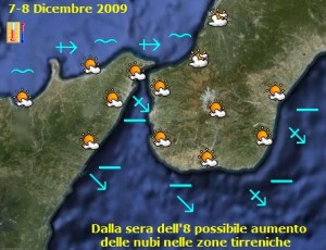 1 Le previsioni meteo di lunedì 7 e martedì 8 dicembre