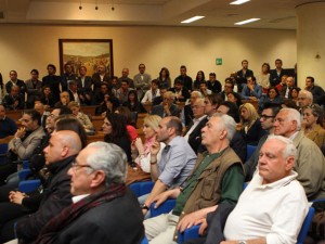 Il pubblico alla conferenza stampa