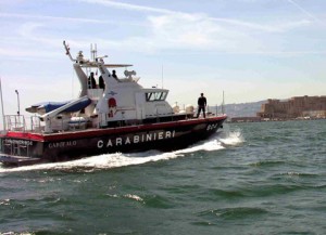 La motovedetta dei Carabinieri