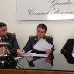 Da sinistra: il tenente colonnello Domenico Napolitano, Barbera, Cafiero De Raho