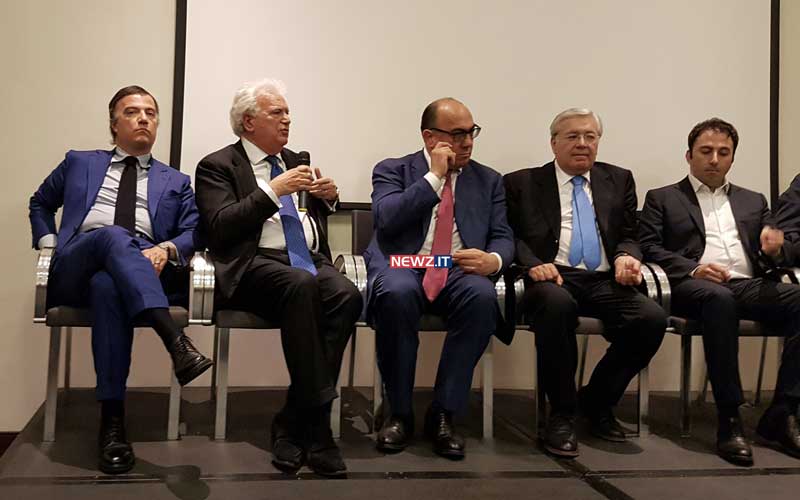 Da sinistra: Galati, Verdini, Guccione, Ennio e Luca Morrone
