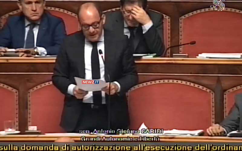L'intervento del senatore Antonio Caridi