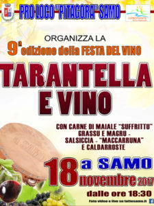 Locandina della Festa del vino di Samo