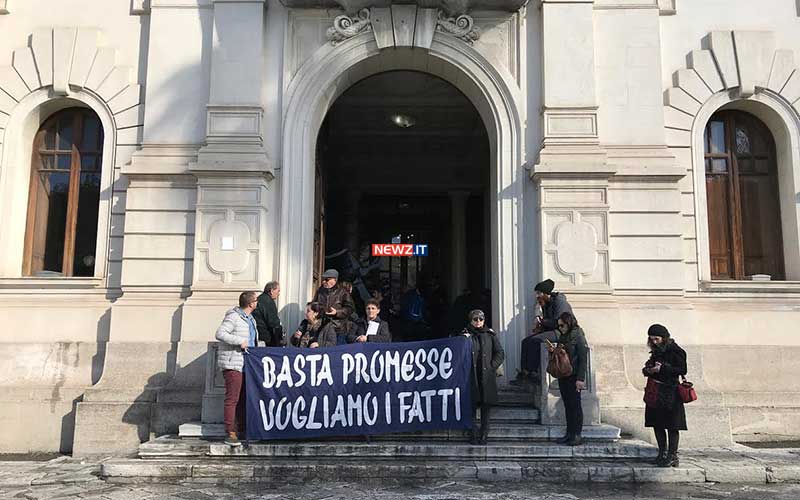 Protesta alloggi popolari