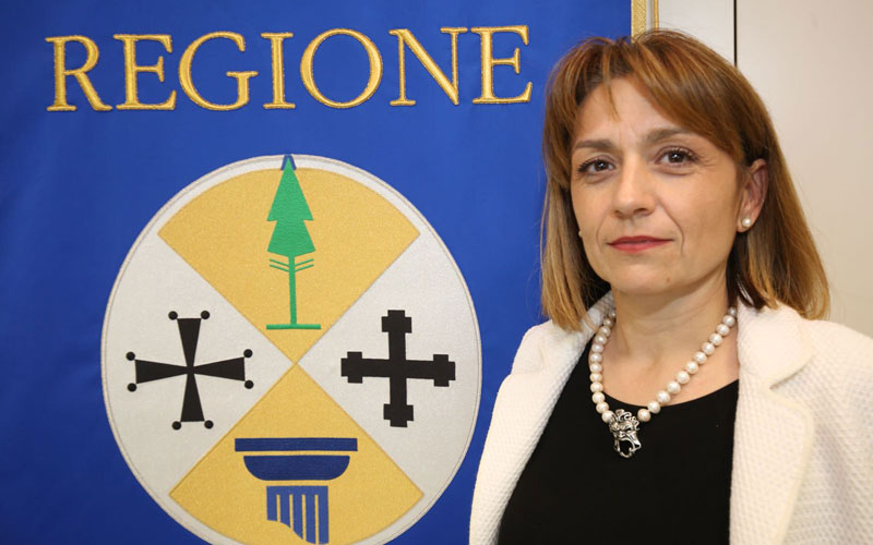 Angela Robbe, assessore regionale al Lavoro della Giunta Oliverio