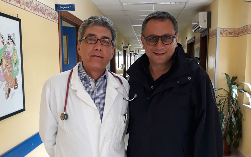 Ospedale di Polistena. Mimmo Minasi e Antonio Marziale