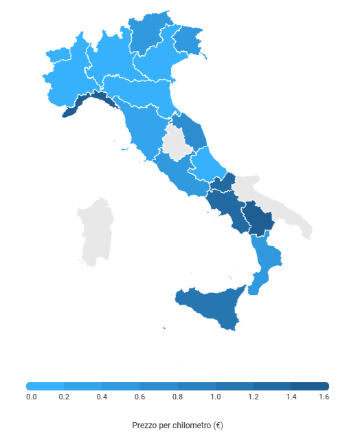 Prezzo per chilometro