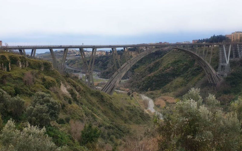 Il viadotto Bisantis (progetto ponte Morandi) a Catanzaro