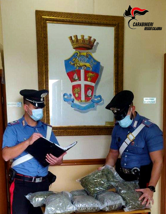 Carabinieri marijuana piantagione indoor Rosarno